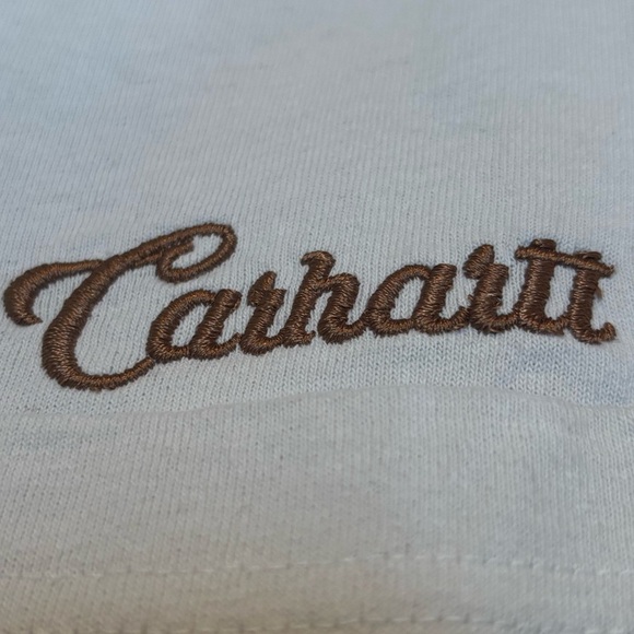 CARHARDTT LOOSE FIT CASUAL COASTAL COWGIRL SHORT SLEEVE SCRIPT LOGO T-SHIRT SZ M - Picture 2 of 11